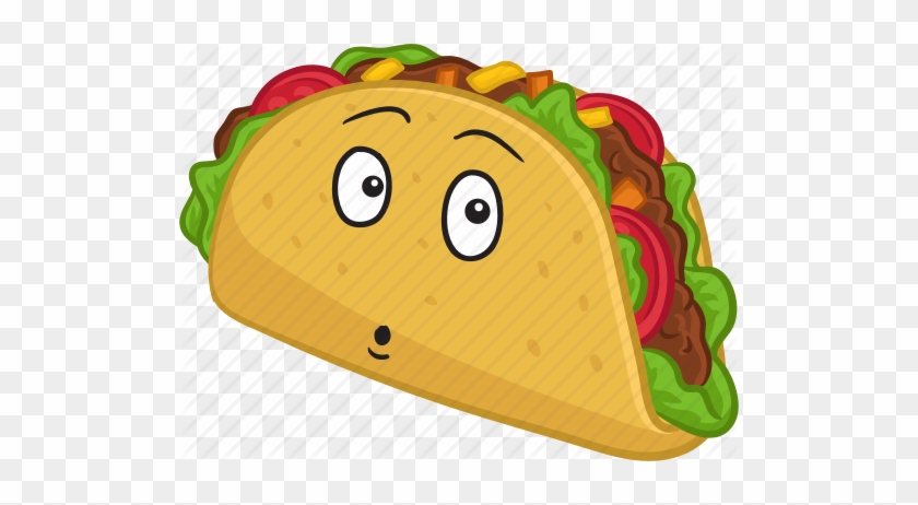 Cartoon Taco Cartoon Emoji Emoticon Food Smiley Taco - Sad Taco Cartoon #537840