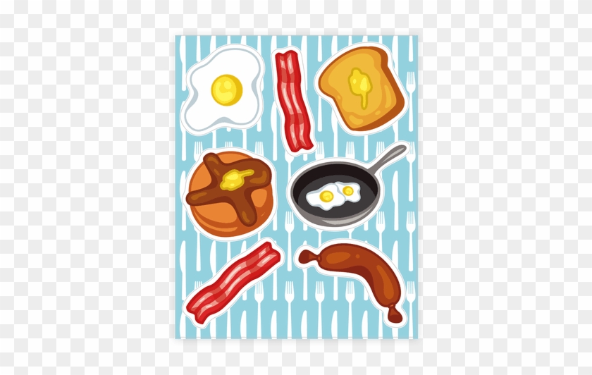 Breakfast Food Sticker/decal Sheet - Sticker #537895