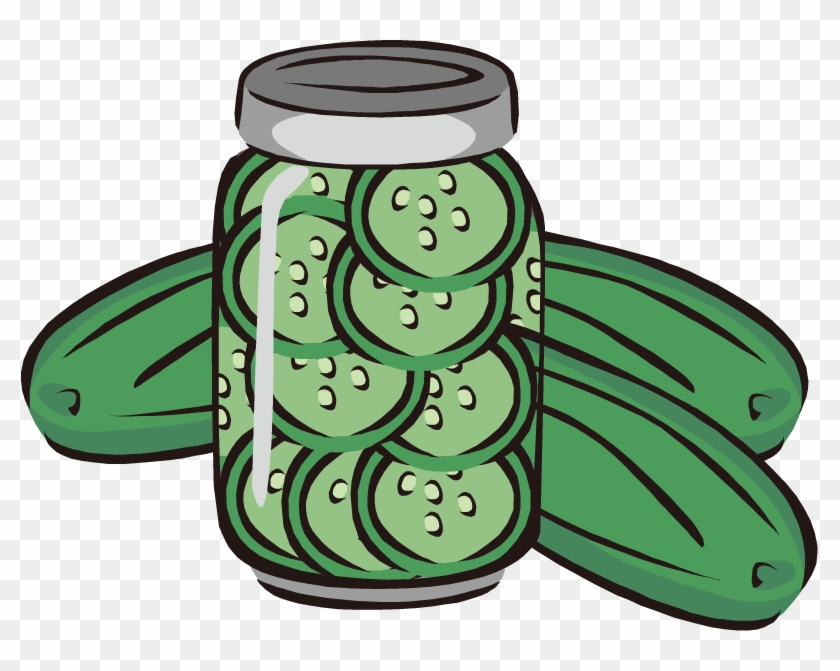 Pickled Cucumber Pickling Jar Clip Art - Pickled Cucumber Pickling Jar Clip Art #537930