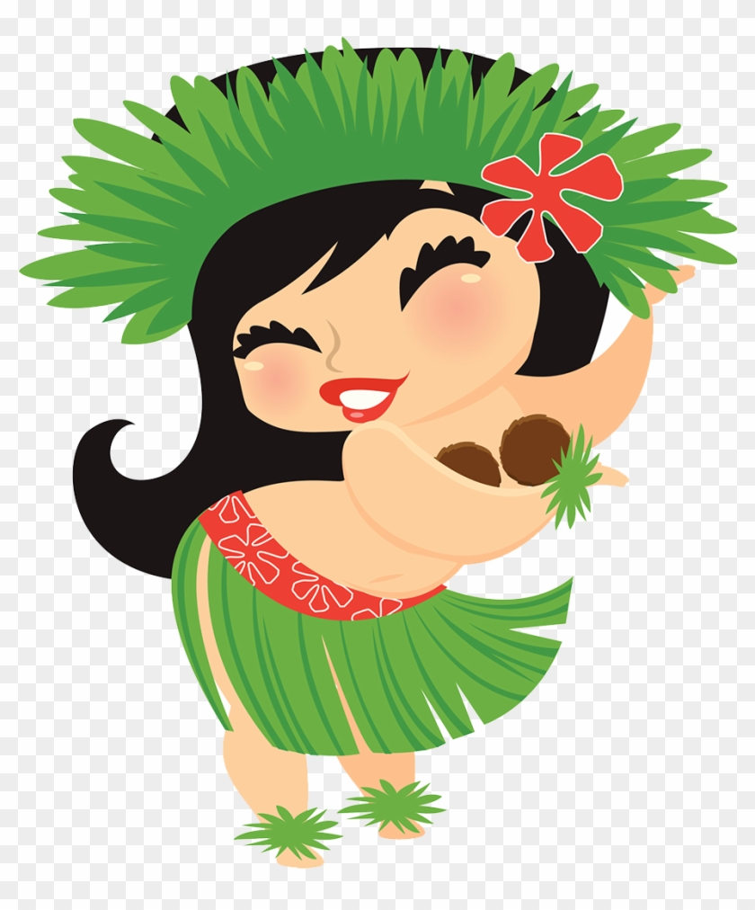 Explore Free Illustrations, Hula And More - Cartoon Hula Dancers #537988