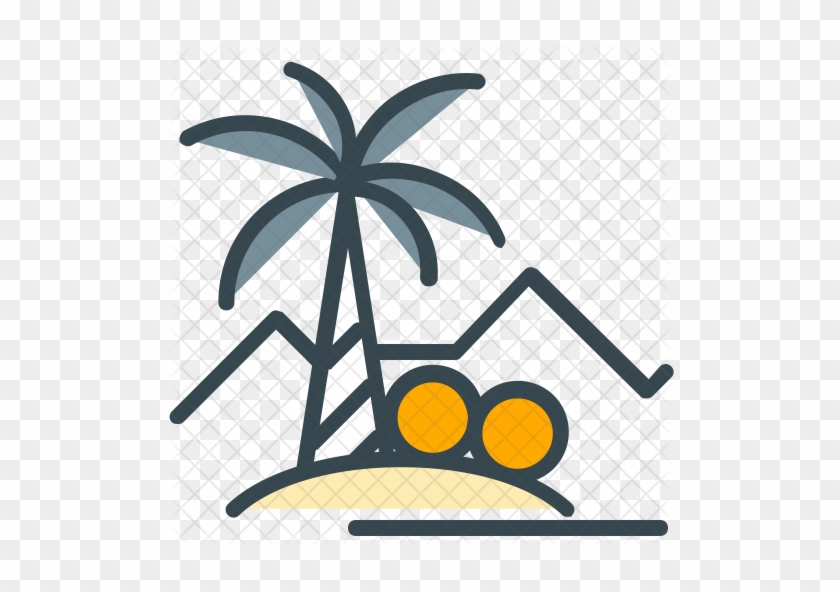Coconut Tree Icon - Coconut #538025