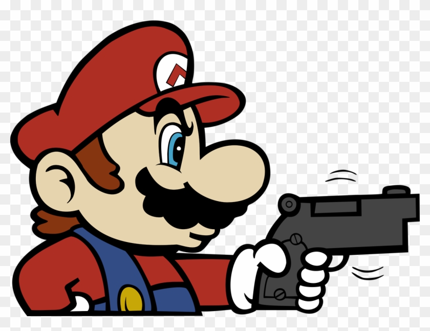 View Samegoogleiqdbsaucenao 15 , - Mario With A Gun #538275