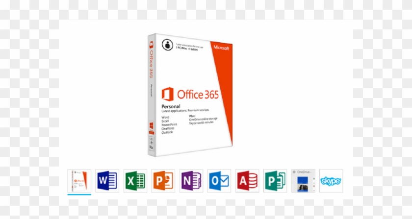 Microsoft Office 365 Personal, Slovenski, 1 Letna Naročnina - Microsoft Office 365 Personal - 1 Devices/1 Tablet/1 #538567