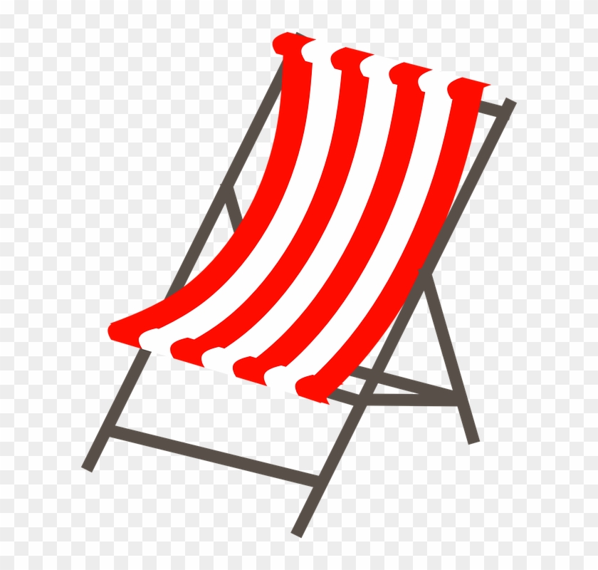 Beach Chair Clipart - Cadeira De Praia Vetor #538597