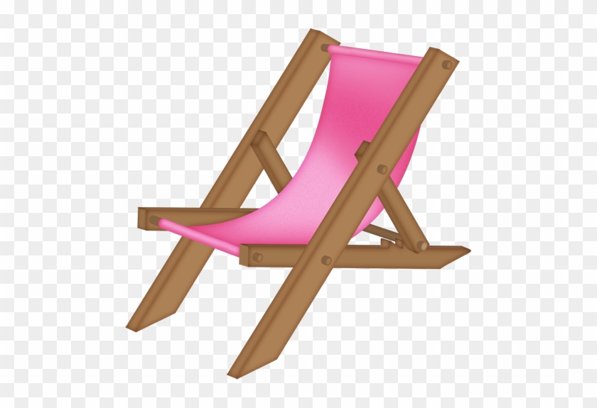 Summer Clipart Chair - Pink Beach Chair Clip Art #538613