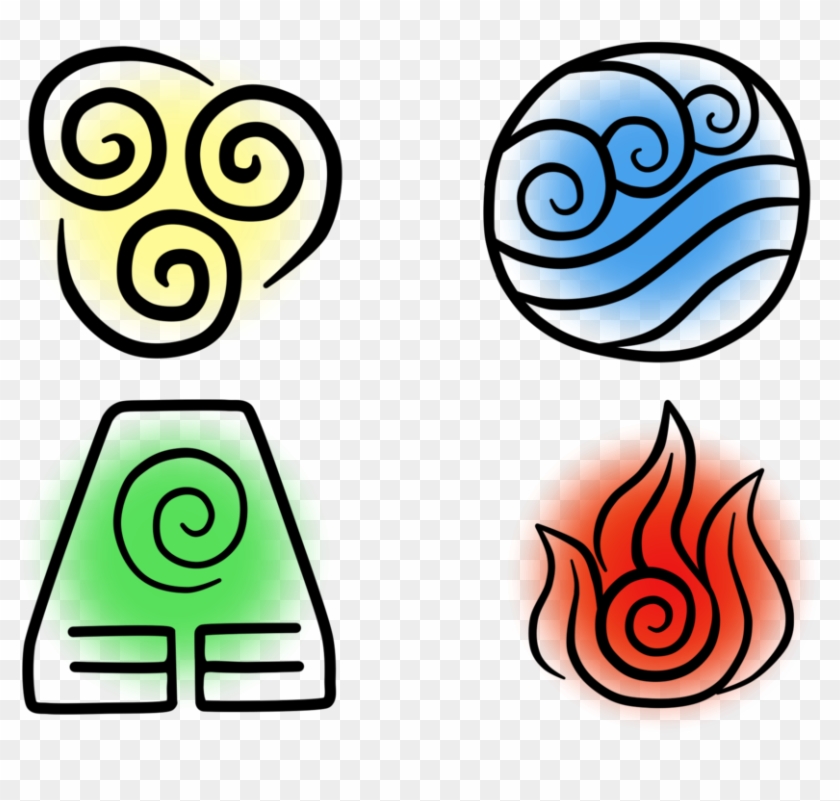 Water Earth Fire Air Avatar Last Airbender Free Transparent Png