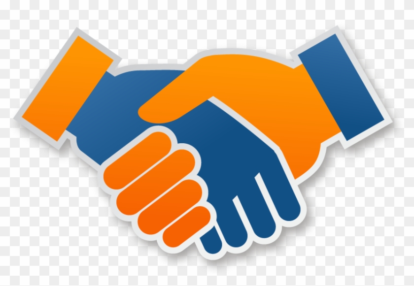 Training Software, Company Training, Staff Training, - Hand Shake Blue And Orange #538837