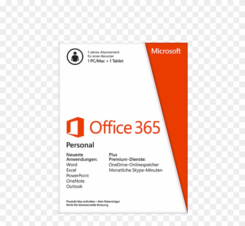 Microsoft Office 365 Personal 1yr Subscription - Box Office 365 1 User #538911