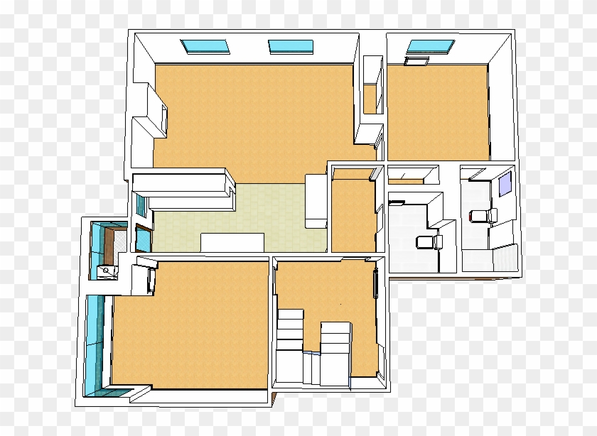Creación De La Vivienda En 3d, Con Base A Medidas Y - Floor Plan #538928