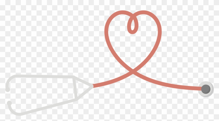 Heart Stethoscope Euclidean Vector - Heartshaped Stethoscope #539004