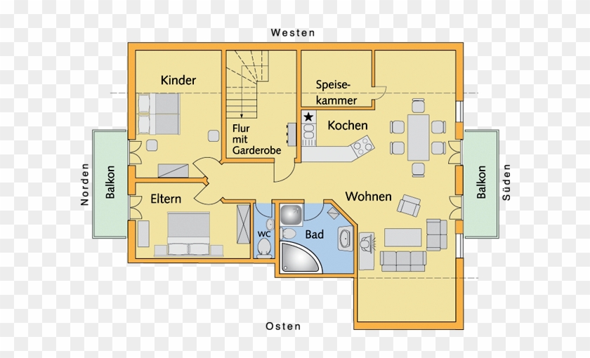 Grundriss "falke" - Floor Plan #539025