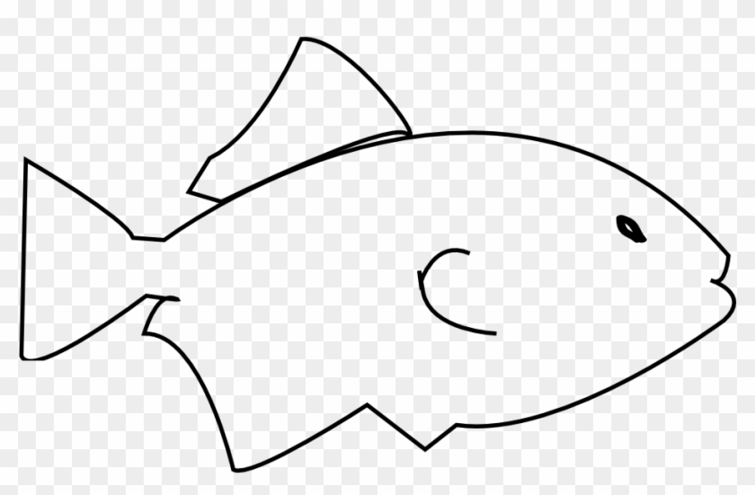 Fish Black And White Fish Clip Art For Kids Black And - Fish Sketch Easy Small #539024