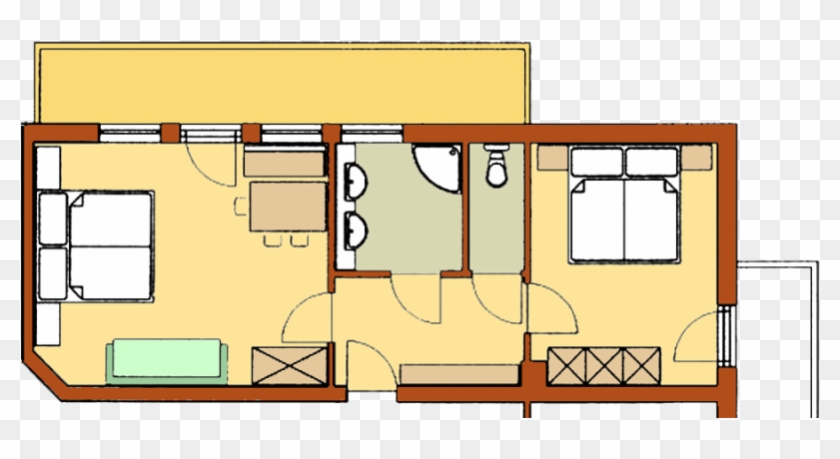 Grundriss Familienzimmer Planai, Hotel Breilerhof Schladming - Floor Plan #539093