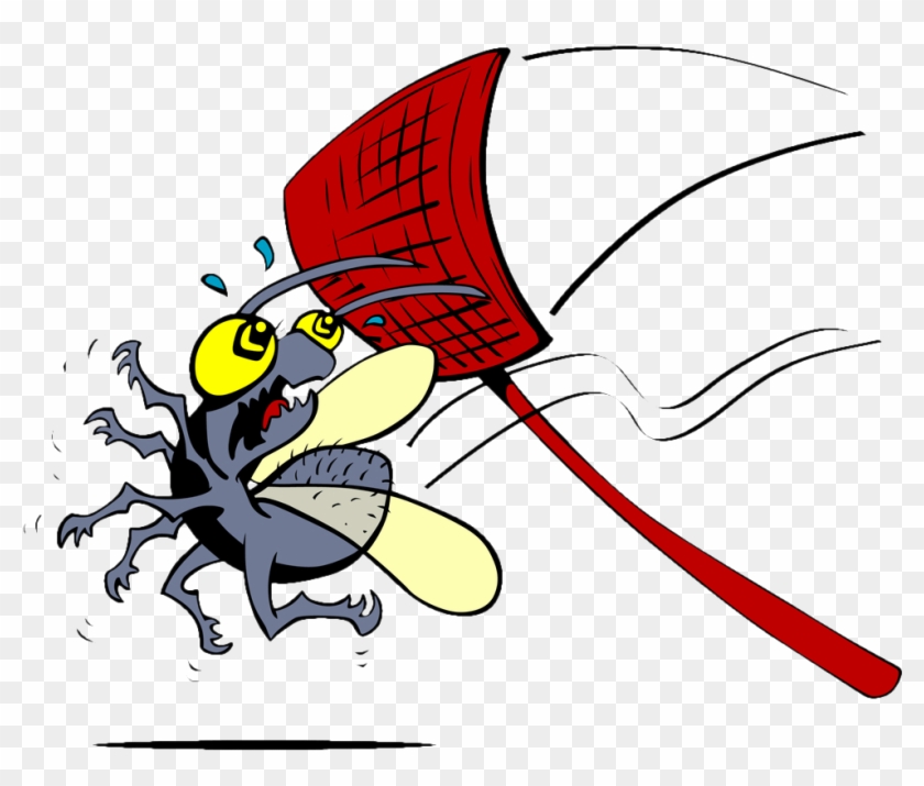 Swat Pest Patrol Integrated Pest Management Systems - Fly Getting Swatting Cartoon #539505