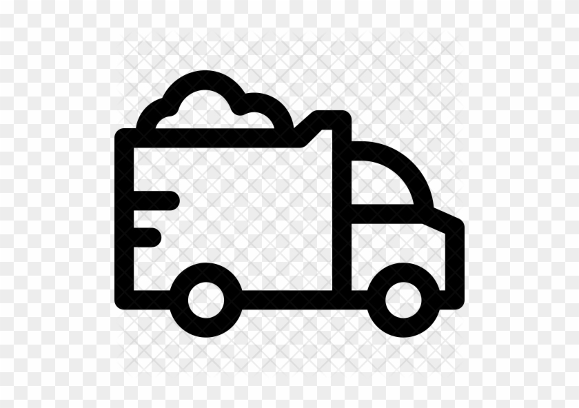 Dumper Icon - Delivery Van Icon White #539762