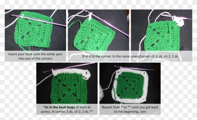 4-leaf Clover Granny Square - Crochet #539893