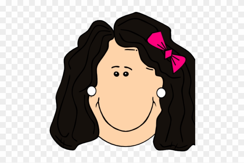 Earrings Clipart Woman - Cartoon Girl Face #539967