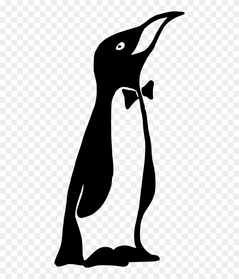 Folder Penguin Clipart, Vector Clip Art Online, Royalty - Penguin With Bow Tie #539975