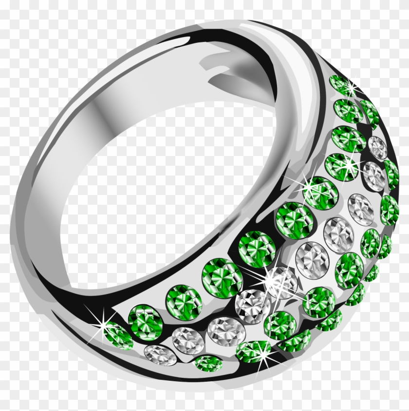 Silver Ring With Diamonds Png - Ring #540041