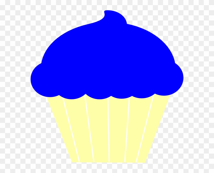 Blue And Yellow Cupcake Png #540090