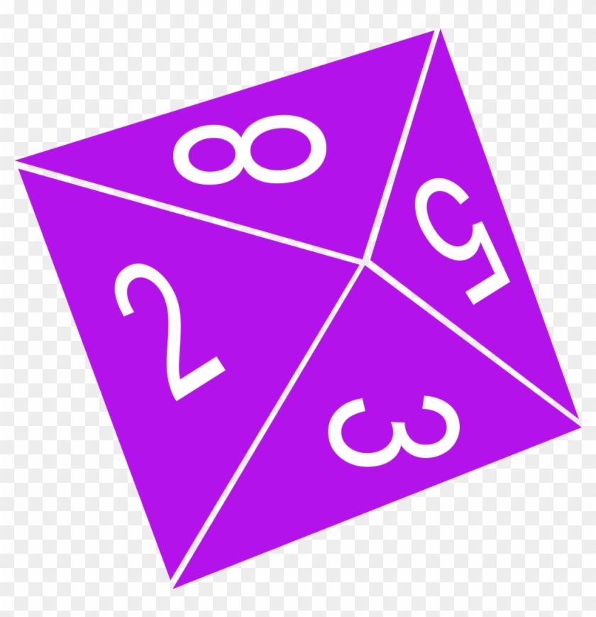 D8 Dice - Triangle #540092