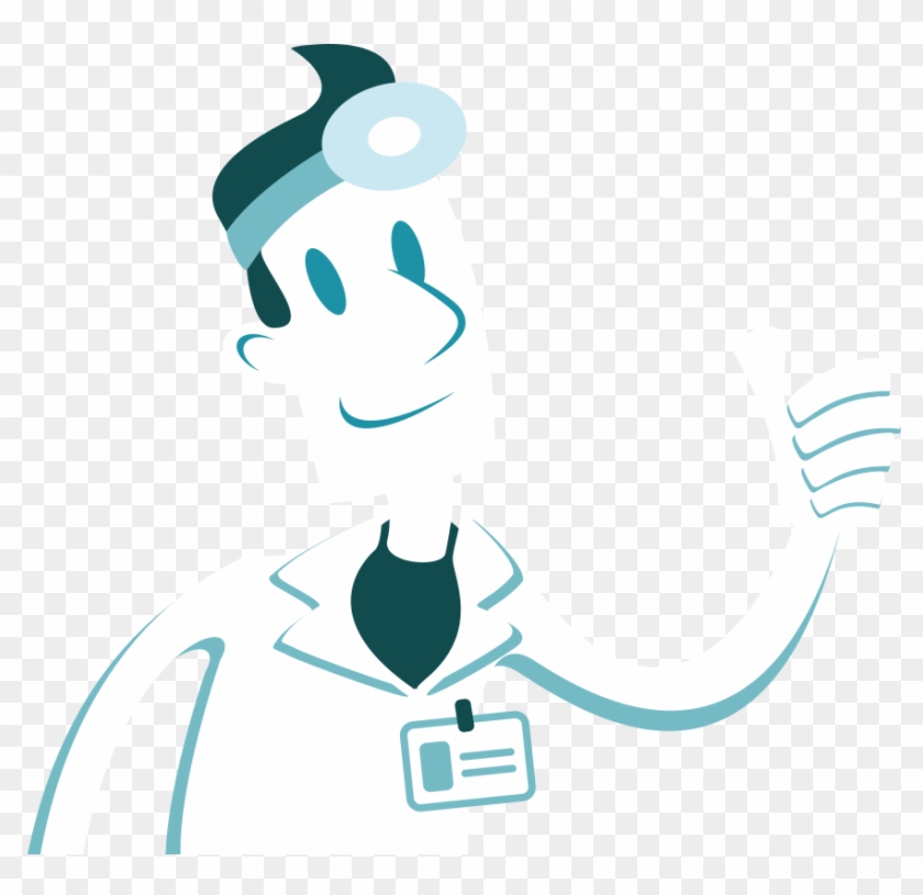 Illustration Of A Smiling Doctor Giving Thumbs Up - Thumb Signal #540130