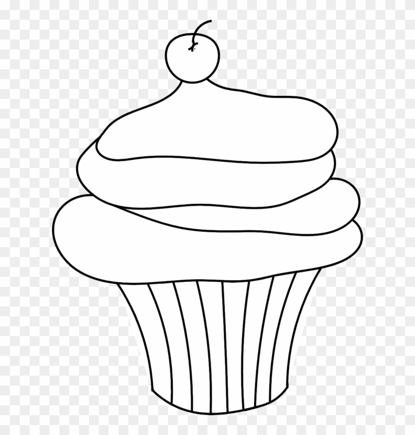 Pin Cupcake Clipart Outline - Cupcake #540158