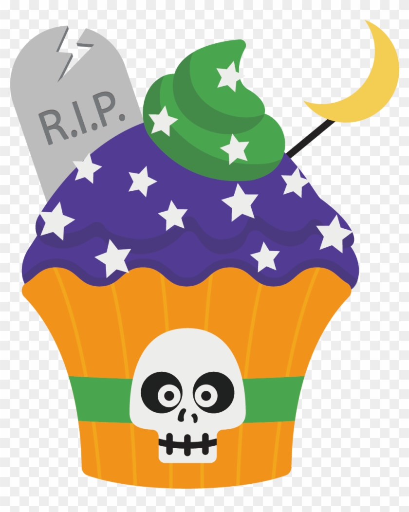 Cartoon Halloween Cupcakes - Cartoon Halloween Cupcakes #540305