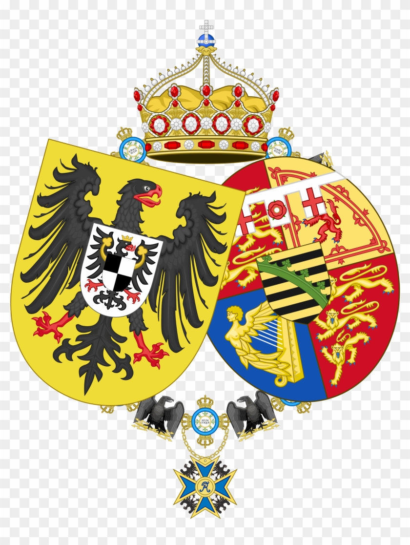 Lesser Coat Of Arms Of Empress Victoria, Consort Of - Royal Coat Of Arms Queen Victoria #540368