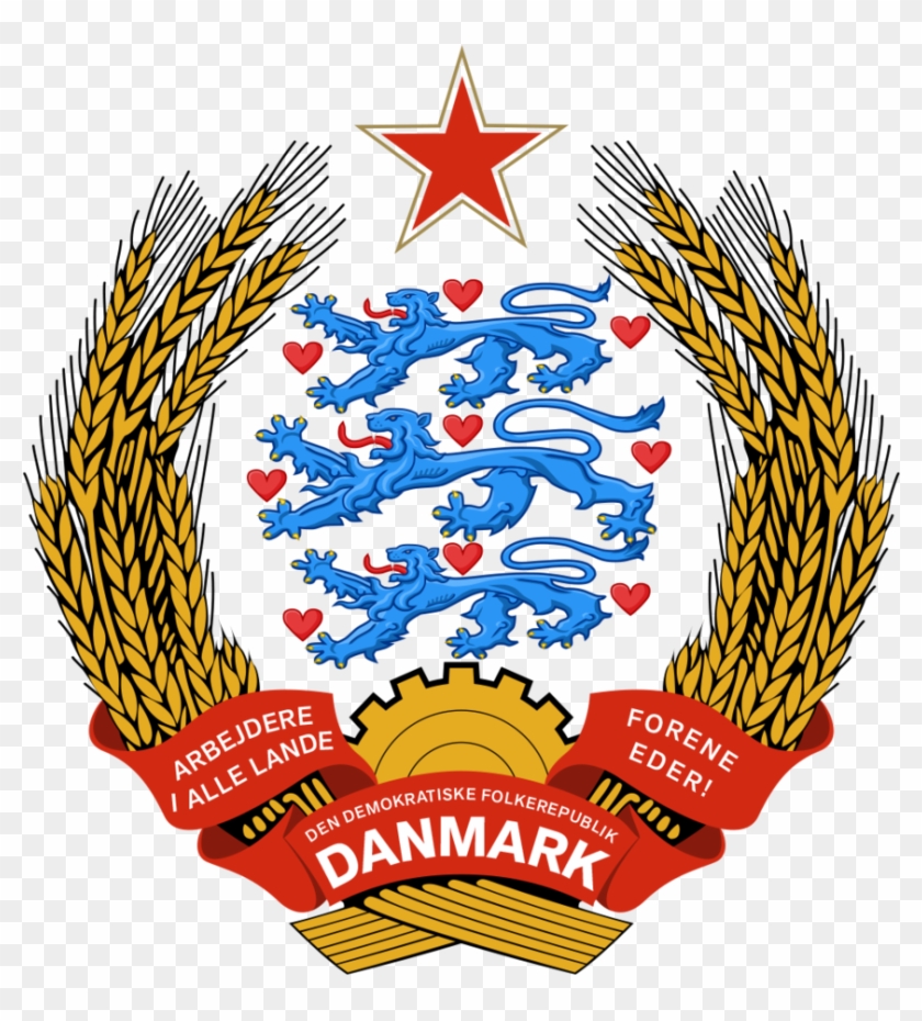 Coat Of Arms Of Communist Denmark By Regicollis - Coat Of Arms Denmark #540373