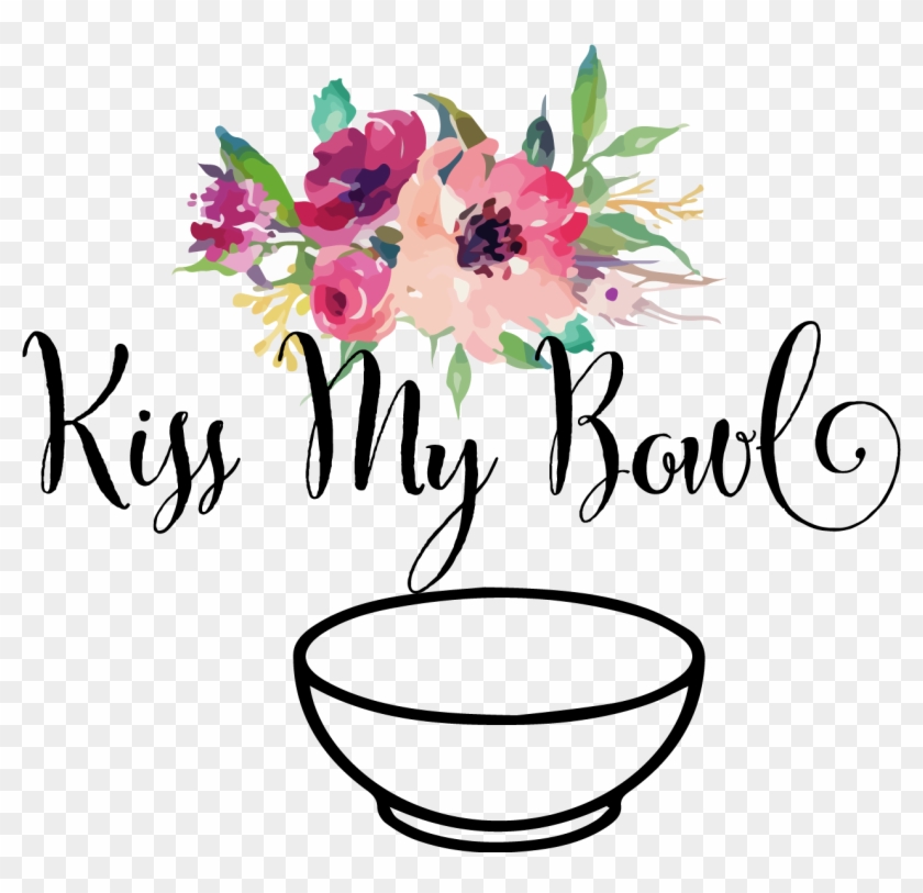 Kiss My Bowl - Watercolor Flowers Png #540604