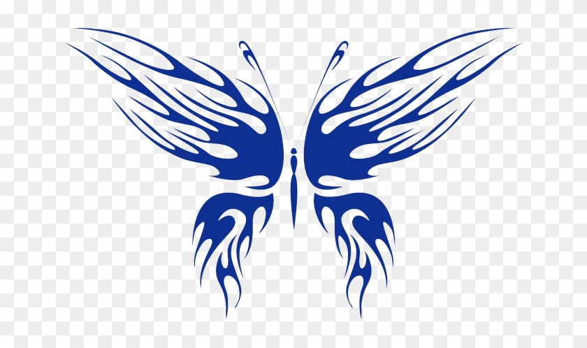 Butterfly Sticker Coreldraw Drawing - Autocad Dxf #540700