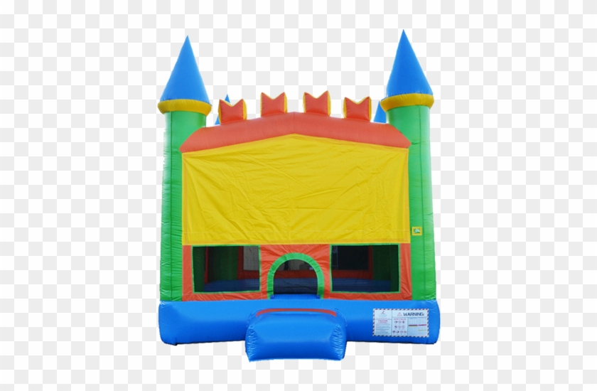 Blue And Green Castle - Inflatable Castle #540739