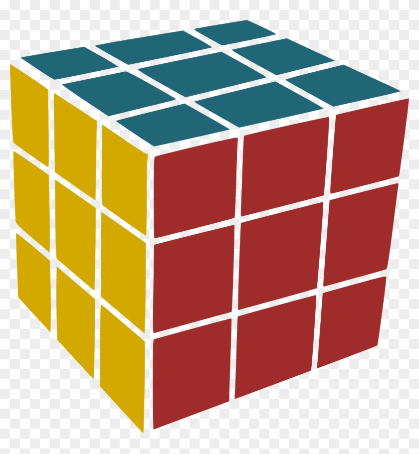 Rubik Clip Art At Clker - Rubik's Cube Vector Png #540814