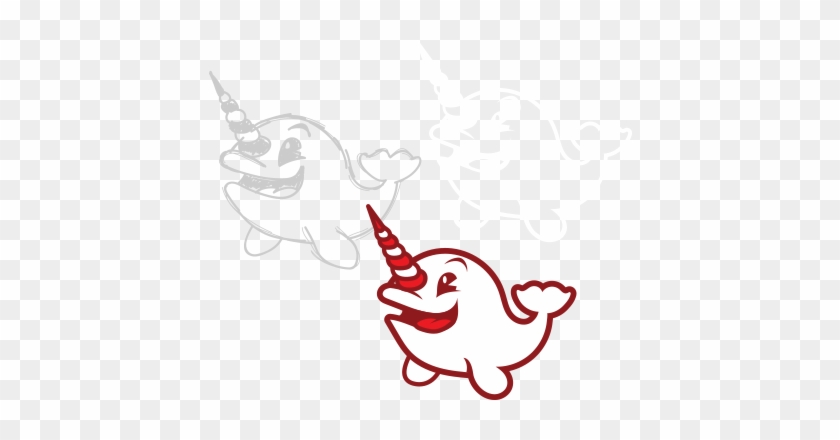Peppermint Narwhal Design Services - Cartoon #540830