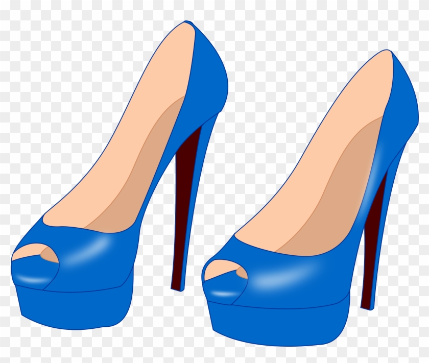 High Heels 04 By @solvera, Just A Pair Of High Heels - Blue High Heels Cartoon #540873