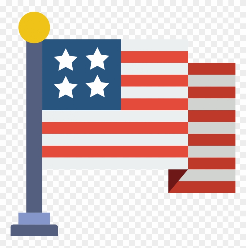 United States Flag Clipart - Bandera Estados Unidos Icono #540900