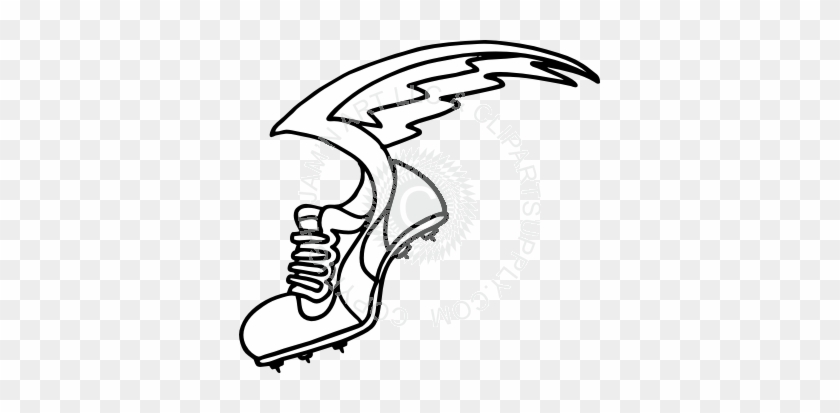 Track Shoe Clipart - Shoes With Wings Drawing - Free Transparent PNG  Clipart Images Download