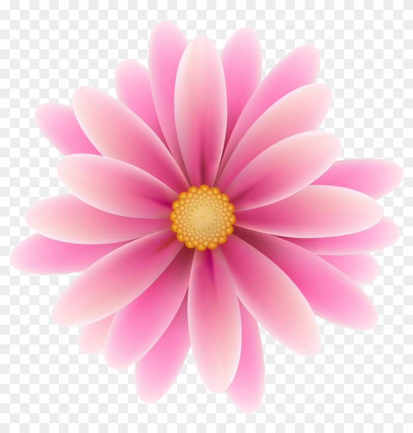 Pink Flower Clip Art Image - Pink Flower Clipart Png #541103