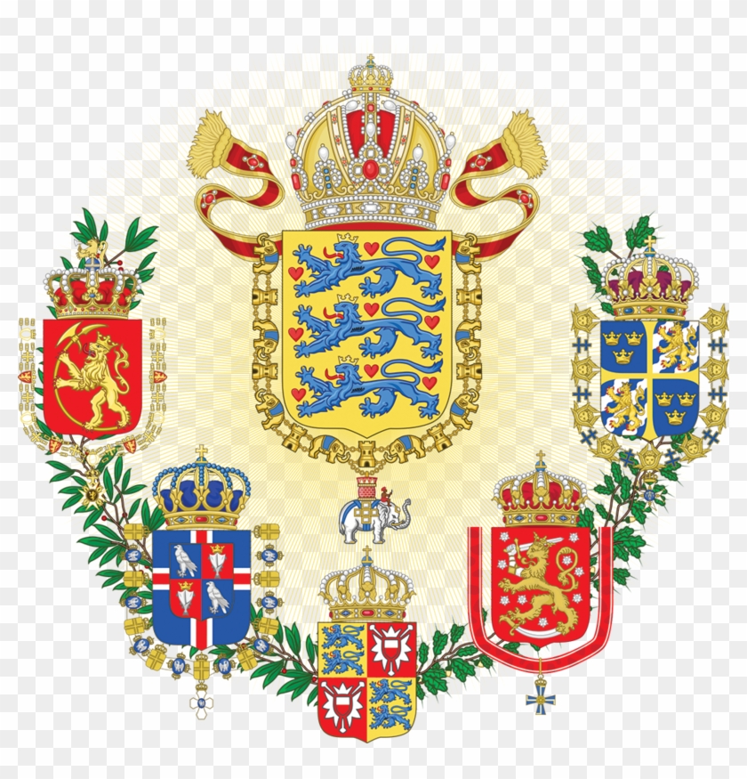 Middle Coat Of Arms Of The Scandinavian Empire By Regicollis - Scandinavian Coat Of Arms #541106