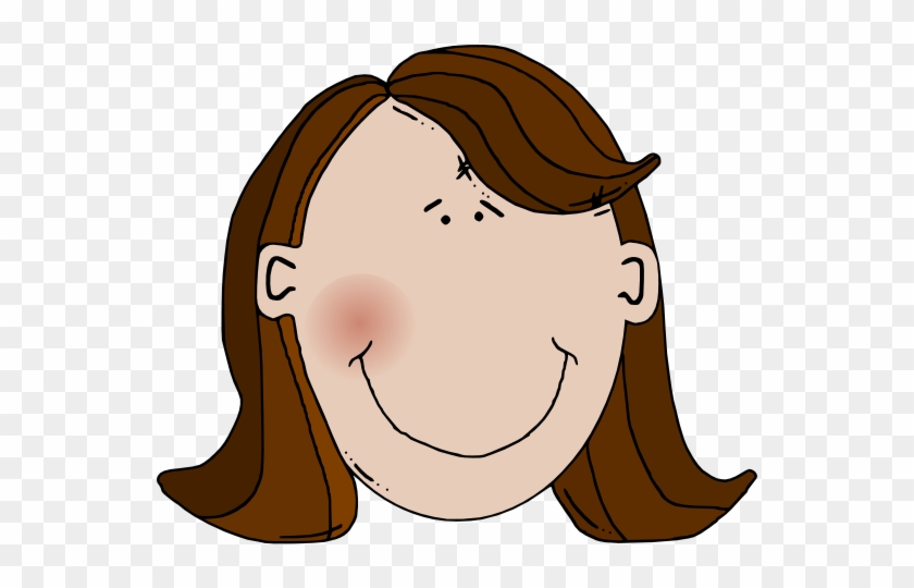 Brown Hair Clip Art At Clkercom Vector Online Royalty - Brown Hair Brown Eyes Clipart #541104