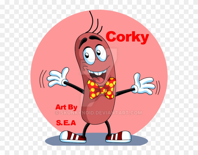 Sausage Party Oc- Corky The Cocktail Weenie By Skunkynoid - Cartoon - Free  Transparent PNG Clipart Images Download