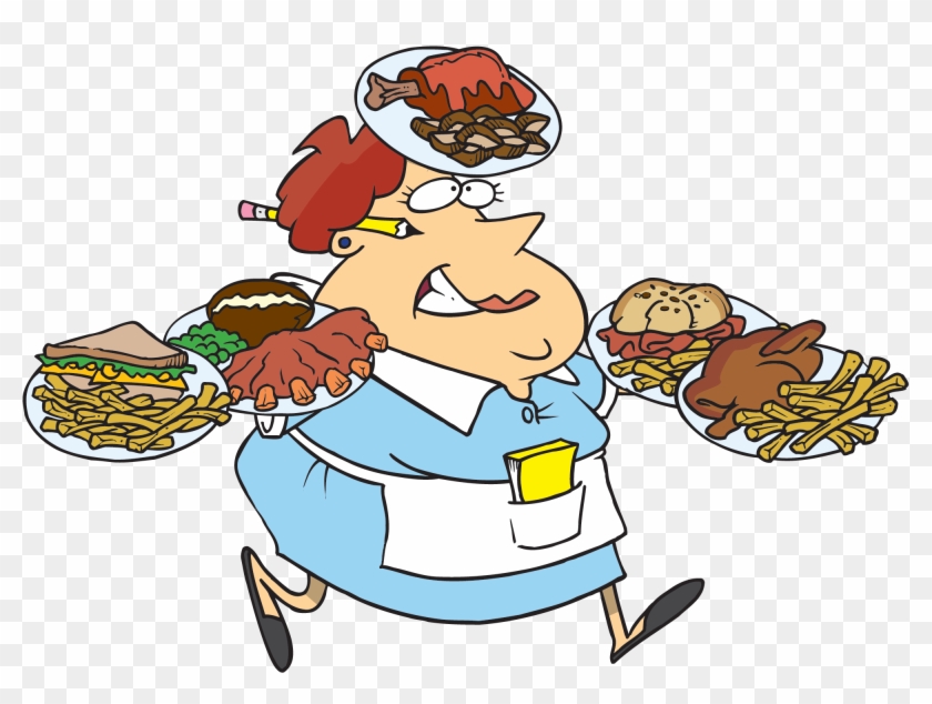 Cartoon Waitress - Waitress Clip Art #541388