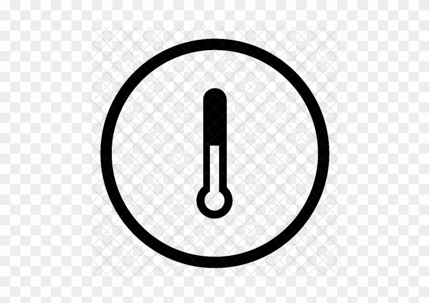 Thermometer Icon - Warn Icon Png White #541505