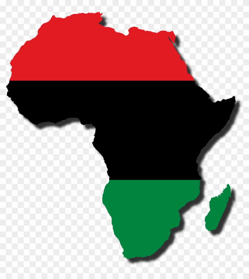 Africa Flag-map By Captainvoda - Africa Red Black Green #541593