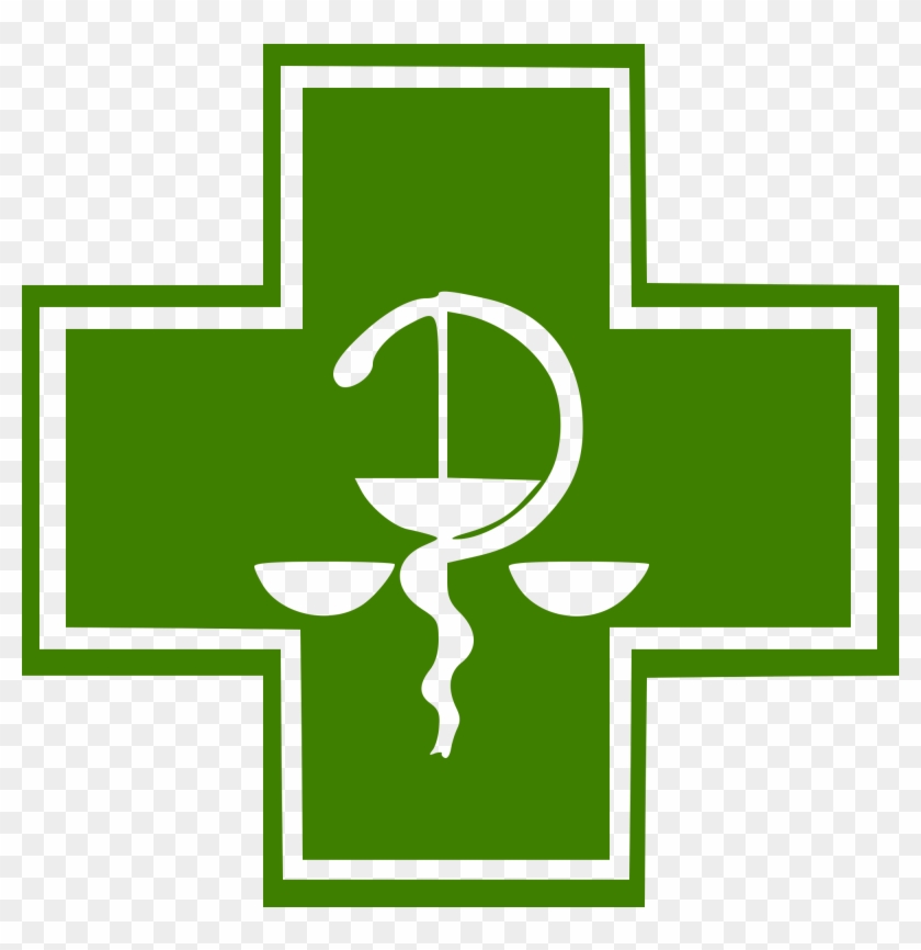 Open - Green Cross Symbol For Pharmacy #541732