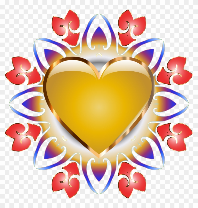 Clipart Abstract Heart Design No Background Rh Openclipart - Portable Network Graphics #541780