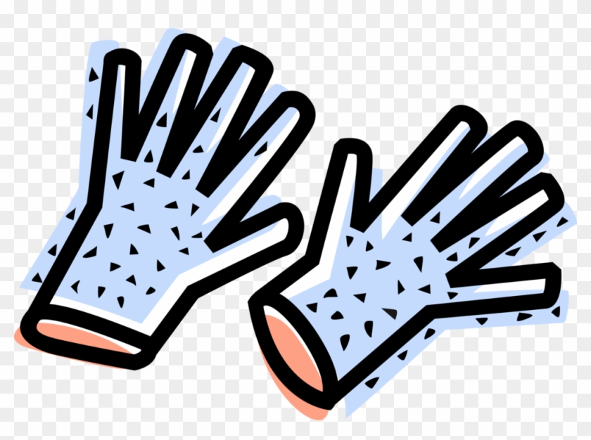 Vector Illustration Of Safety Gloves, Rubber Gloves - Vector Illustration Of Safety Gloves, Rubber Gloves #541831