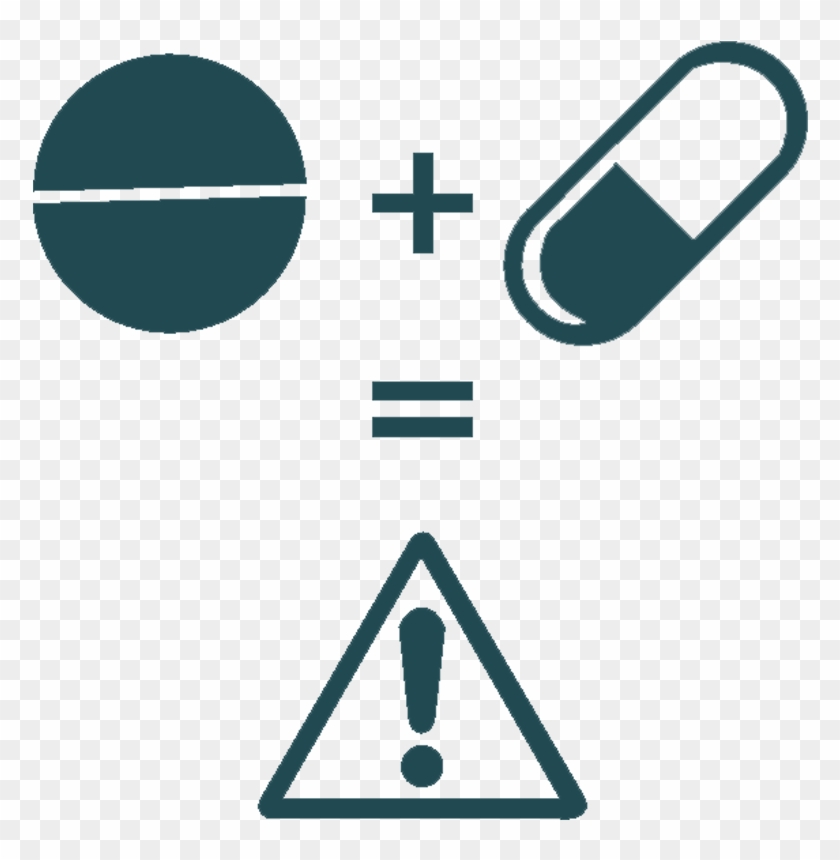 Mechanism Of Drug Drug Interaction - Warning Concealed Entrance Sign #541897