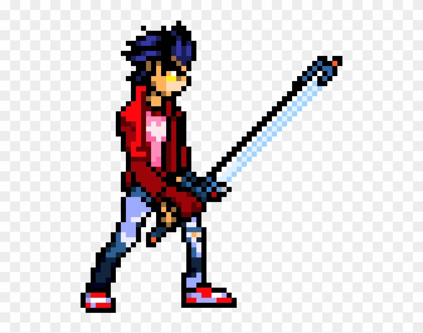 Travis Touchdown - Travis Touchdown Pixel Art #542002